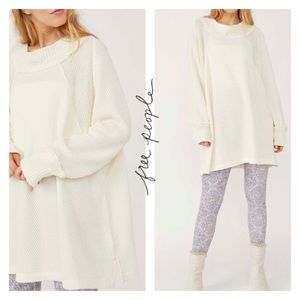 Free People Cream Sweater for Women